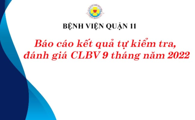 Báo cáo kết quả tự kiểm tra, đánh giá CLBV 9 tháng năm 2022